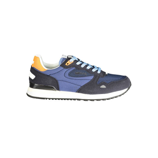 Blue Polyester Men Sneaker