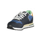 Blue Polyester Men Sneaker