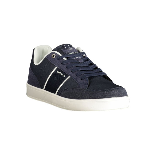 Blue Polyester Men Sneaker