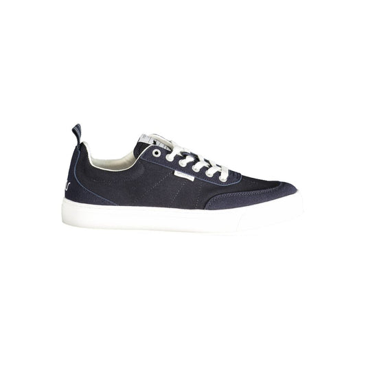 Blue Polyester Men Sneaker