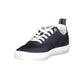 Blue Polyester Men Sneaker