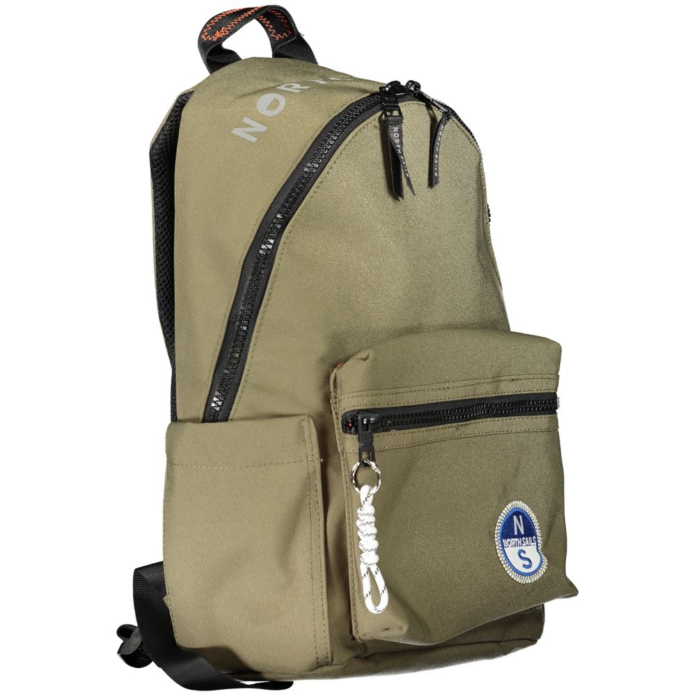 Green Polyester Backpack