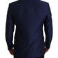Blue MARTINI Wool Slim Fit Coat Blazer