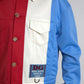 Multicolor Polyester Collar Short Jacket