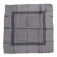 Gray Polka Dot Silk Square Men Foulard Scarf