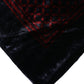 Black Red Viscose Square Men Foulard Scarf