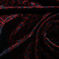 Black Red Viscose Square Men Foulard Scarf