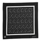 Black White Printed Square Foulard Scarf