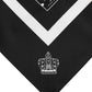 Black White Printed Square Foulard Scarf