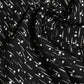 Black White Printed Square Foulard Scarf