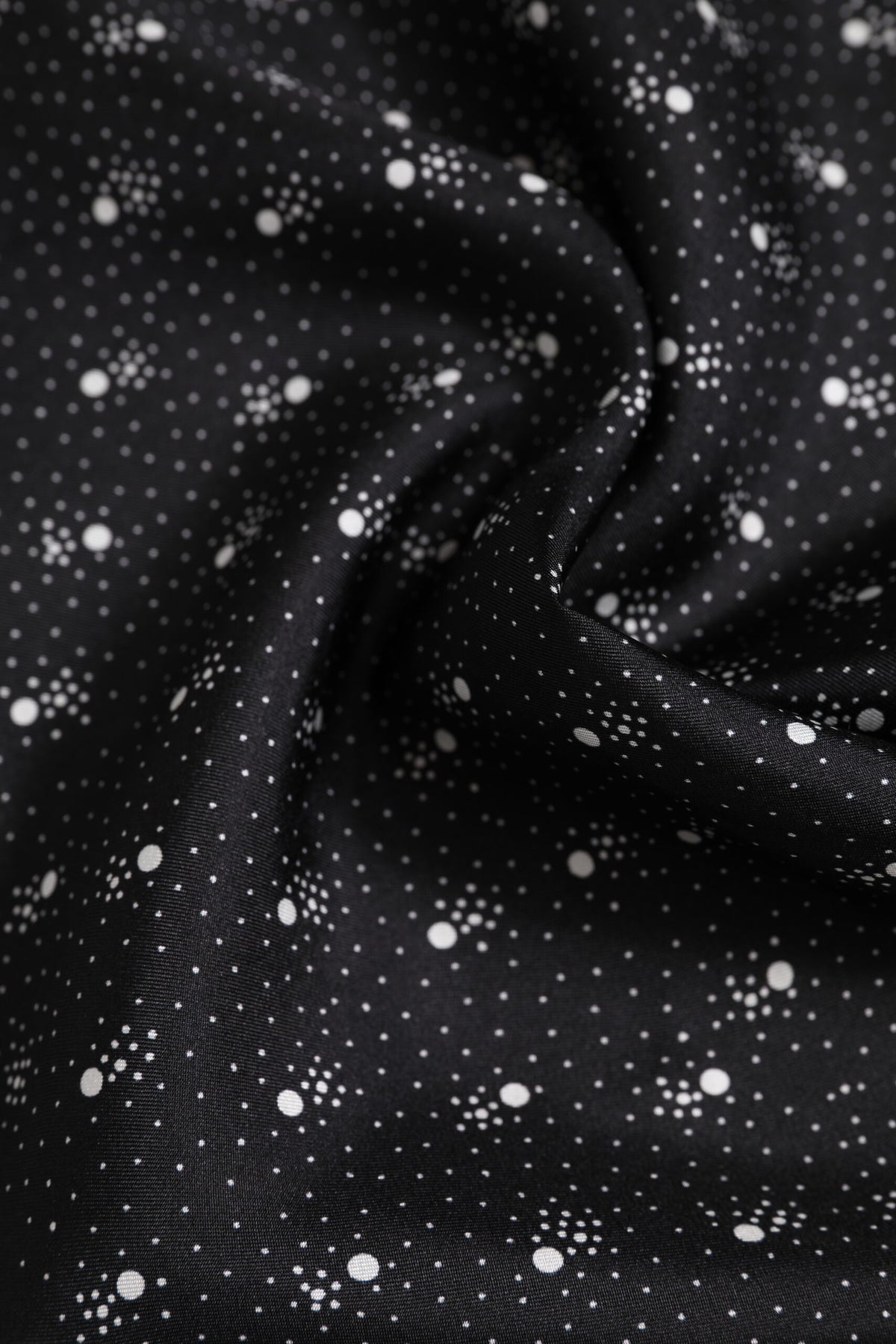 Black White Printed Square Men Foulard Scarf