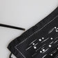 Black White Printed Square Men Foulard Scarf