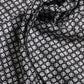 Black White Patterned Square Foulard Scarf