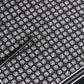 Black White Patterned Square Foulard Scarf