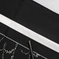 Black White Printed Square Foulard Scarf