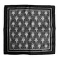 Black White Printed Square Foulard Scarf