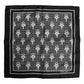 Black White Printed Square Foulard Scarf