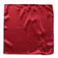 Red Solid Satin Silk Square Handkerchief Scarf