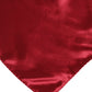 Red Solid Satin Silk Square Handkerchief Scarf