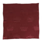 Maroon Silk Crown Square Men Foulard Scarf