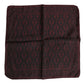 Maroon Black Printed Square Men Foulard Scarf