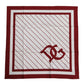 White Red DG Logo Square Men Foulard Scarf