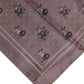 Brown Animal Print Square Foulard Scarf