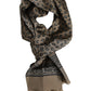 Brown Printed Neck Warmer Men Foulard Scarf