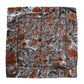 Multicolor Marble Silk Square Foulard Scarf