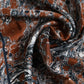 Multicolor Marble Silk Square Foulard Scarf