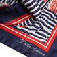 Multicolor Seashells Square Men Foulard Scarf