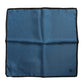 Blue DG Crown Silk Square Men Foulard Scarf