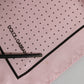 Beige Dotted Silk Square Men Foulard Scarf