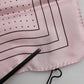 Beige Dotted Silk Square Men Foulard Scarf