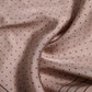 Beige Dotted Silk Square Men Foulard Scarf