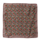 Brown Chili Print Silk Square Foulard Scarf