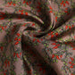 Brown Chili Print Silk Square Foulard Scarf