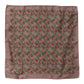Brown Chilis Silk Square Men Foulard Scarf