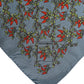 Gray Chilis Silk Square Men Foulard Scarf