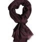 Maroon Cashmere Neck Warmer Wrap Shawl Scarf