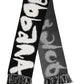 Black Logo Neck Warmer Wrap Men Shawl Scarf