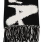 Black Logo Neck Warmer Wrap Men Shawl Scarf
