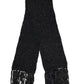 Black Cashmere Neck Warmer Wrap Shawl Scarf