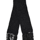 Black Cashmere Neck Warmer Wrap Shawl Scarf