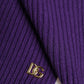 Purple DG Logo Neck Warmer Wrap Shawl Scarf