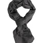 Gray Logo Print Neck Warmer Wrap Shawl Scarf
