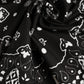 Black White Bandana Square Men Foulard Scarf