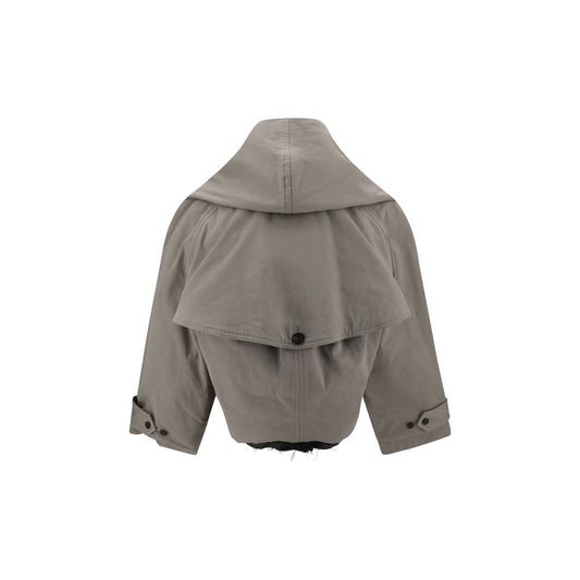 Reverse hooded Trench Coat