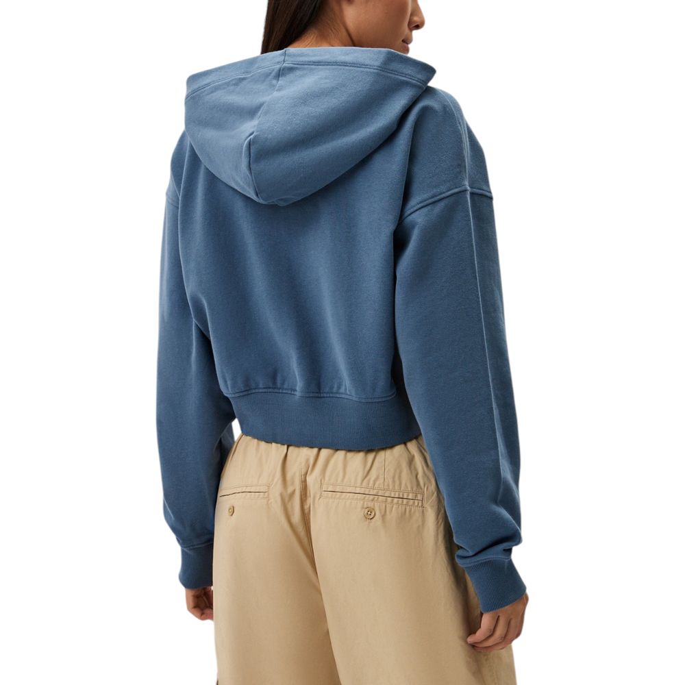 Light Blue Cotton Hoody