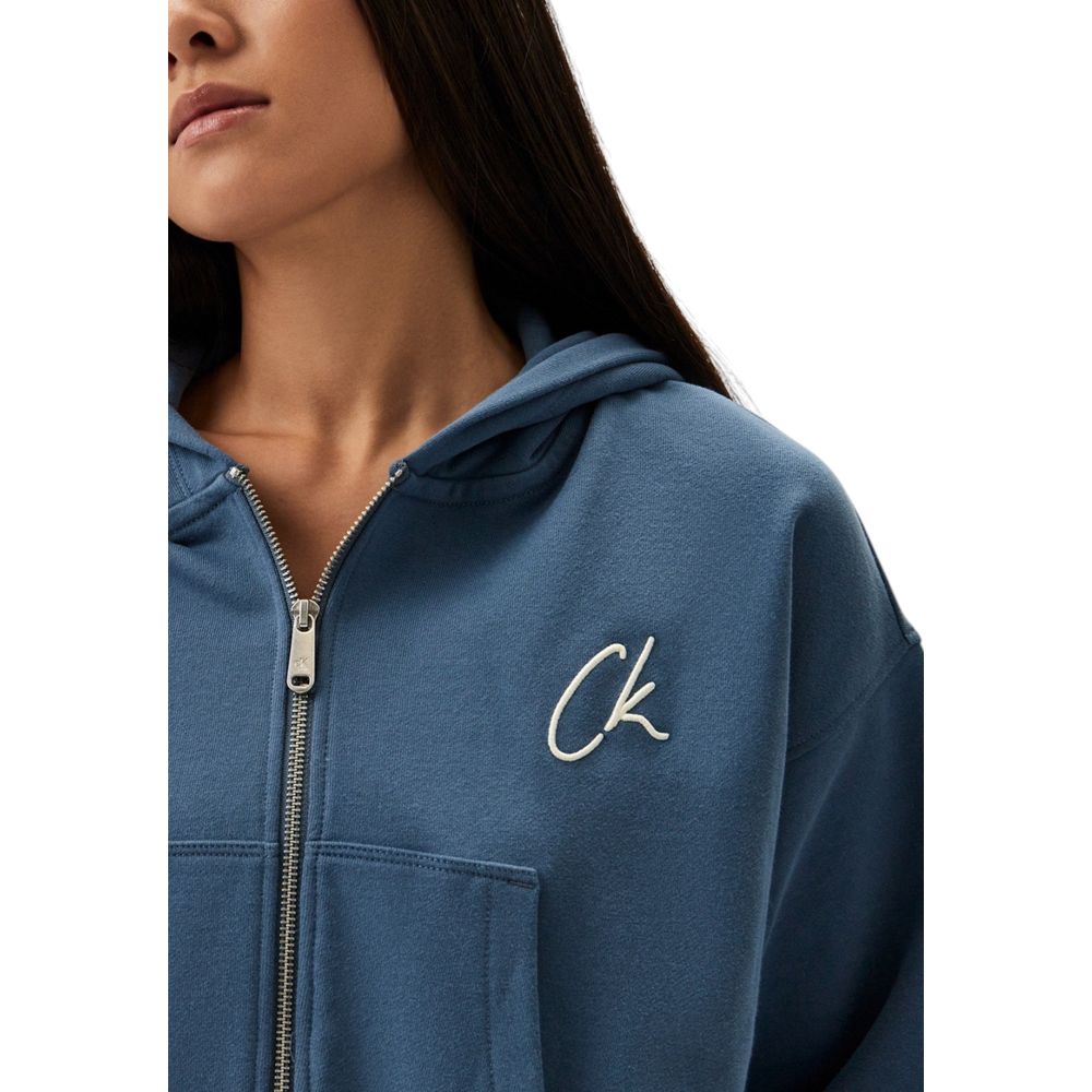 Light Blue Cotton Hoody